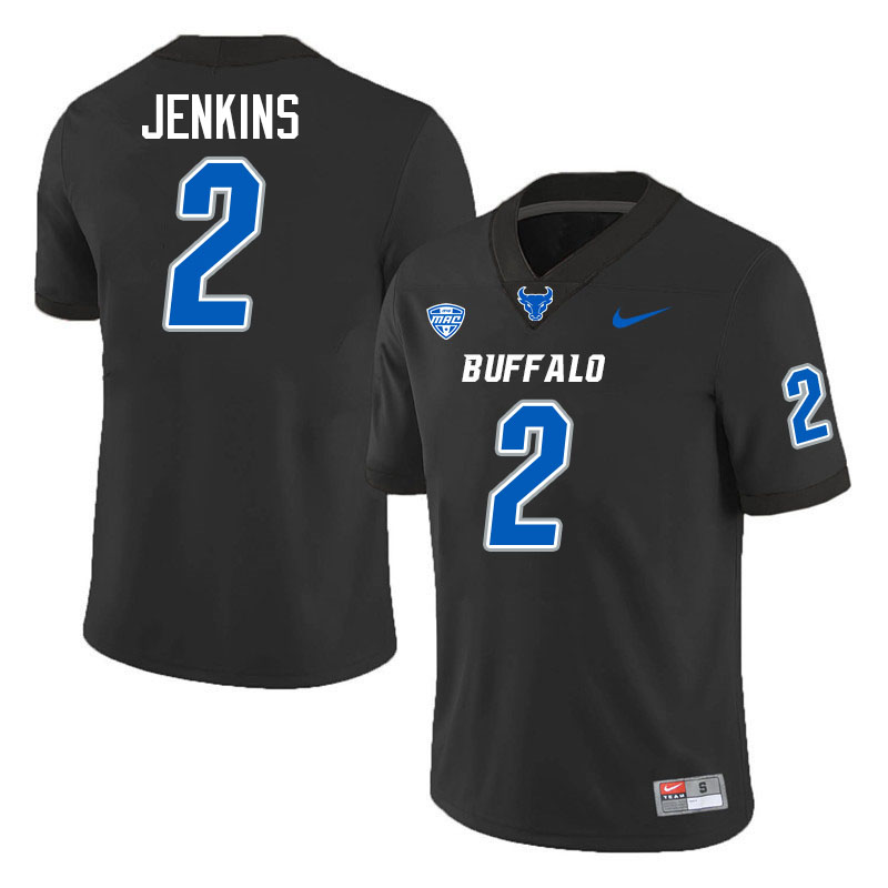 JJ Jenkins UB Bulls Jersey,University Of Buffalo Bulls #2 JJ Jenkins Jersey Youth-Black